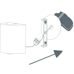 QAZQA Abdeckplatte weiß RAL 9016 11cm rund für Montageplatte