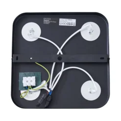 QAZQA Abgerundeter Deckenstrahler schwarz GU10 35mm 4-flammig dreh- und schwenkbar - Kate