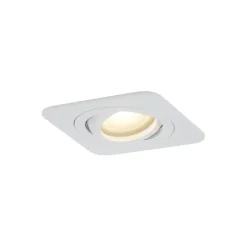 QAZQA Abgerundeter Einbaustrahler Weiß GU10 50mm Dreh- und Kippbar IP44 - Alberto