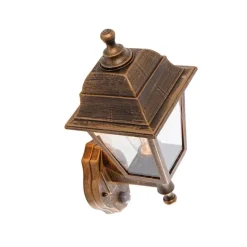 QAZQA Antike Wandleuchte Gold IP44 mit Bewegungsmelder - Capital