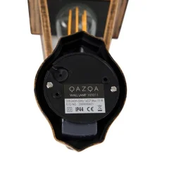 QAZQA Antike Wandleuchte Gold IP44 mit Bewegungsmelder - Capital