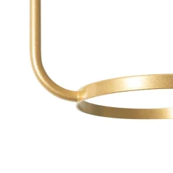 QAZQA Art Deco Deckenlampe Gold mit weißem Glas - Isabella