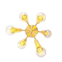 QAZQA Art Deco Deckenleuchte Gold 6-flammig -Tubi