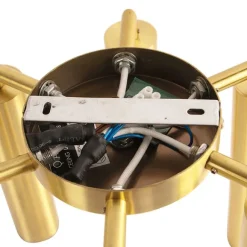 QAZQA Art Deco Deckenleuchte Gold 6-flammig -Tubi