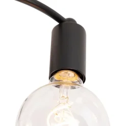 QAZQA Art Deco Deckenleuchte schwarz 4-flammig - Facil