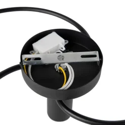 QAZQA Art Deco Deckenleuchte schwarz 4-flammig - Facil