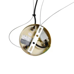 QAZQA Art Deco Hängelampe Gold mit Rauchglas 12 Lichter - David