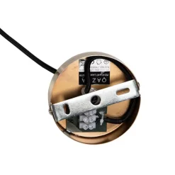 QAZQA Art Deco Hängelampe Messing mit ozeanblauem Glas 33 cm - Pallon