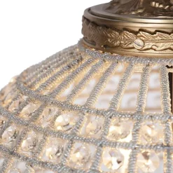 QAZQA Art Deco Hängelampe mit Kristallen / Gold 50 cm - Kasbah