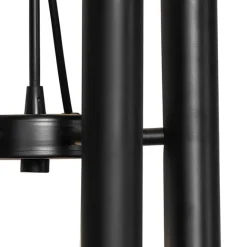 QAZQA Art Deco Hängelampe schwarz 12-flammig - Tubi