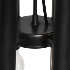 QAZQA Art Deco Hängelampe schwarz 12-flammig - Tubi