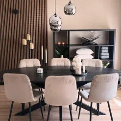 QAZQA Art Deco Hängelampe schwarz mit Rauchglas 3 Lichter - Wallace