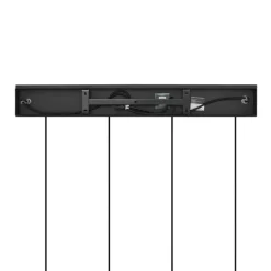 QAZQA Art Deco Hängelampe schwarz mit Rauchglas länglich 4-flammig - Vidro