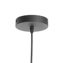 QAZQA Art Deco Hängelampe schwarz mit Goldglas 33 cm - Pallon