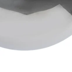 QAZQA Art Deco Hängelampe schwarz mit Rauchglas 30 cm - Pallon