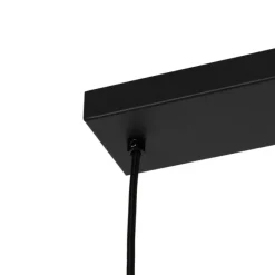 QAZQA Art Deco Hängelampe schwarz mit Rauchglas 4-flammig - Josje