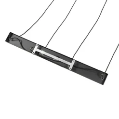 QAZQA Art Deco Hängelampe schwarz mit Rauchglas 4-flammig - Josje