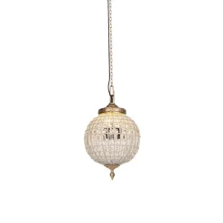QAZQA Art Deco Hängelampenkristall mit Gold 35 cm - Kasbah