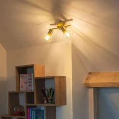 QAZQA Art Deco Spot Messing dreh- und neigbar - Mosh 2