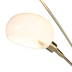QAZQA Art Deco Stehlampe Gold 5 Lampen - Sixties Marmo