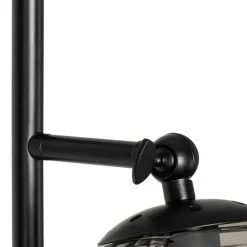 QAZQA Art Deco Stehleuchte schwarz mit Rauchglas 2-Licht - Pallon