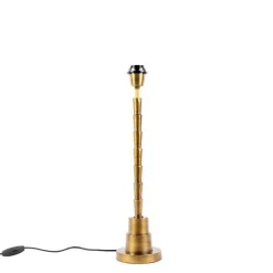 QAZQA Art Deco Tischlampe Bronze ohne Schirm - Pisos