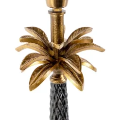 QAZQA Art Deco Tischlampe Bronze mit samtrotem Schirm 35 cm - Areka