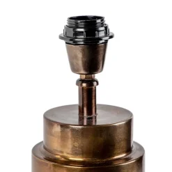 QAZQA Art Deco Tischlampe Bronze ohne Schirm - Bruut