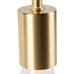 QAZQA Art Deco Tischlampe Messing - Facil