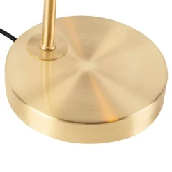 QAZQA Art Deco Tischlampe Messing - Facil