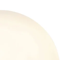 QAZQA Art Deco Tischlampe Messing mit Opalglas 45,5 cm - Pallon