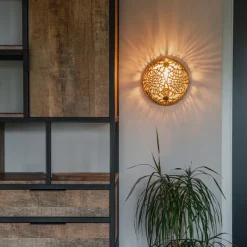 QAZQA Art Deco Wandlampe Gold - Maro