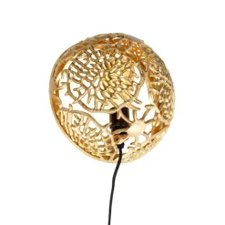 QAZQA Art Deco Wandlampe Gold - Maro