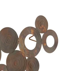 QAZQA Art Deco Wandleuchte Kupfer 77 cm - Kreise