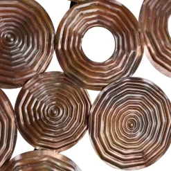 QAZQA Art Deco Wandleuchte Kupfer 138 cm - Kreise