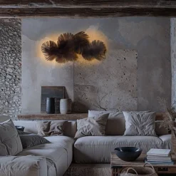 QAZQA Art Deco Wandleuchte Kupfer 105 cm 2-flammig - Lauf