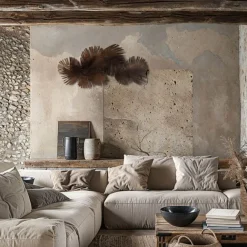 QAZQA Art Deco Wandleuchte Kupfer 105 cm 2-flammig - Lauf