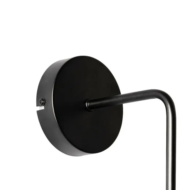 QAZQA Art Deco Wandleuchte schwarz mit Rauchglas - Laura