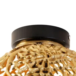 QAZQA Art-Deco-Deckenleuchte Gold mit Schwarz - Maro