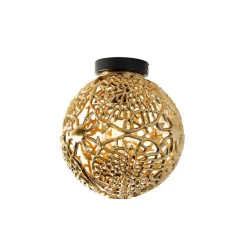 QAZQA Art-Deco-Deckenleuchte Gold mit Schwarz - Maro