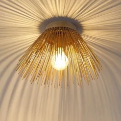 QAZQA Art-Deco-Deckenleuchte Gold mit Lichteffekt - Broom