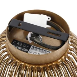 QAZQA Art-Deco-Deckenleuchte Gold mit Lichteffekt - Broom