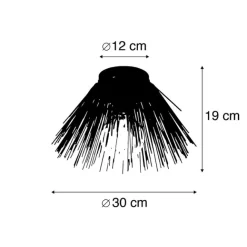 QAZQA Art-Deco-Deckenleuchte Gold mit Lichteffekt - Broom