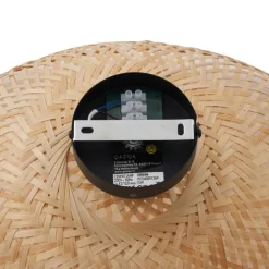 QAZQA Art-Deco-Deckenleuchte Schwarz mit Naturbambus 40cm - Alka