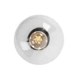 QAZQA Art-Deco-Deckenleuchte Schwarz mit Klarglas - Pallon