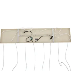 QAZQA Art-Deco-Hängelampe beige mit weißem Glas 8-flammig - Sandra