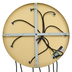 QAZQA Art-Deco-Hängelampe Gold mit Regenbogen-Glas 7-flammig - Sandra