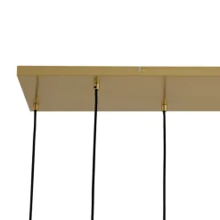 QAZQA Art-Deco-Hängelampe Gold mit Regenbogen-Glas 8-flammig - Sandra