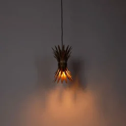 QAZQA Art-Deco-Hängelampe Gold mit Schwarz - Wesley