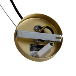 QAZQA Art-Deco-Hängelampe Gold mit Regenbogen-Glas 50cm 8-flammig - Uvas